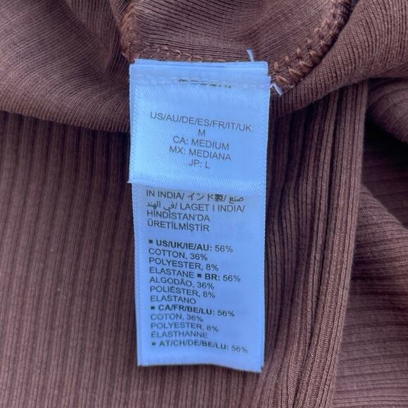 The Drop Amelia Ribbed Tank Midi Dress in Chocolate Brown – Medium - Picture 11 of 12